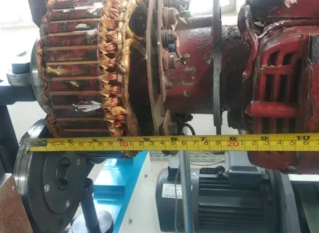 Manufacture Kursus: Dynamic Balancing Rotor Motor/Generator/Fan Machine. <br> 4 vid_20220421_124901